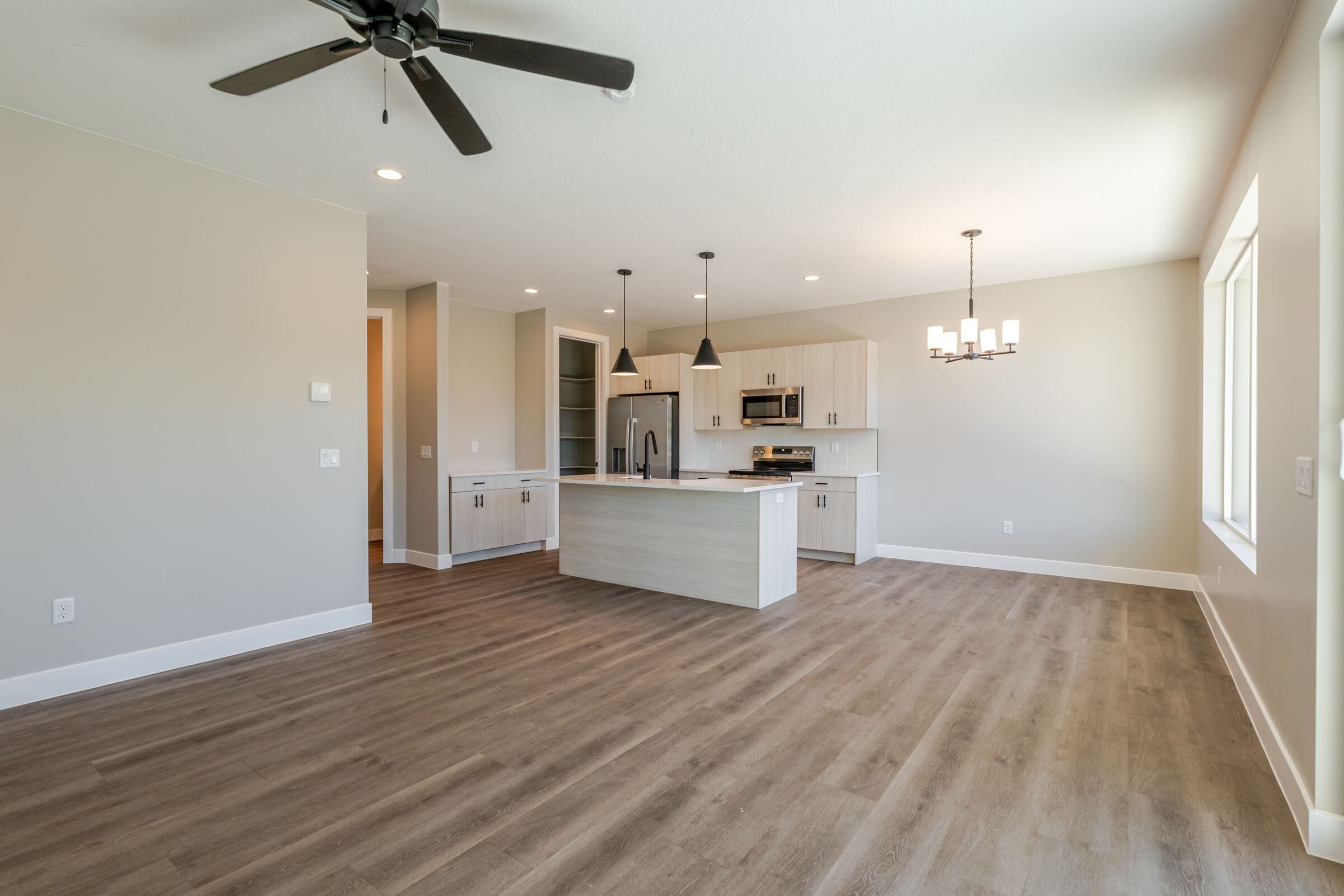 Great room looking toward the kitchen